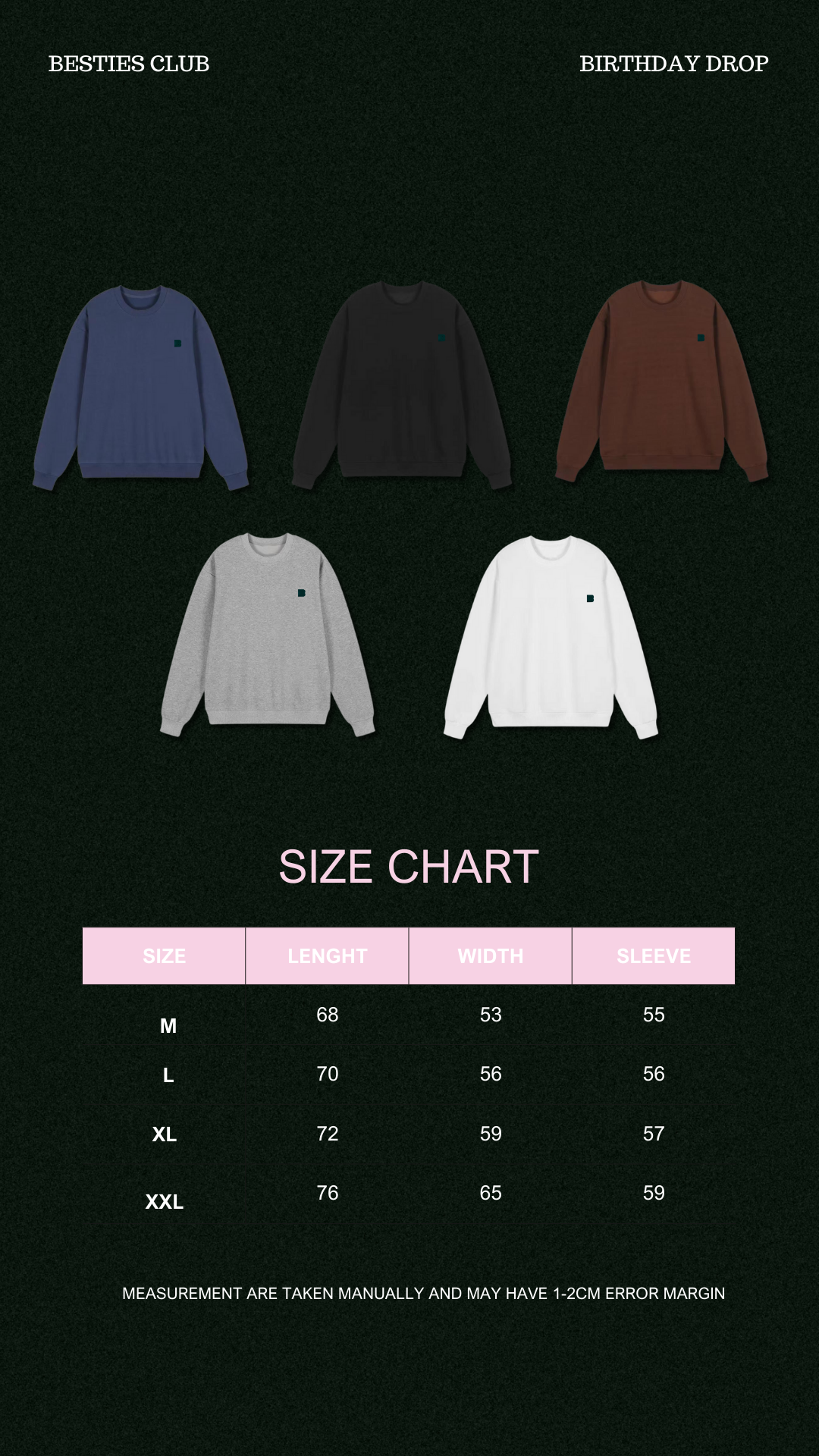 Classic Sweatshirt Birthday Edition in Grey