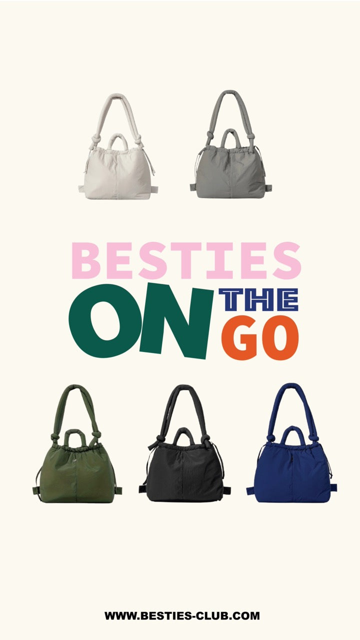 BESTIES ON THE GO BAG-BEIGE